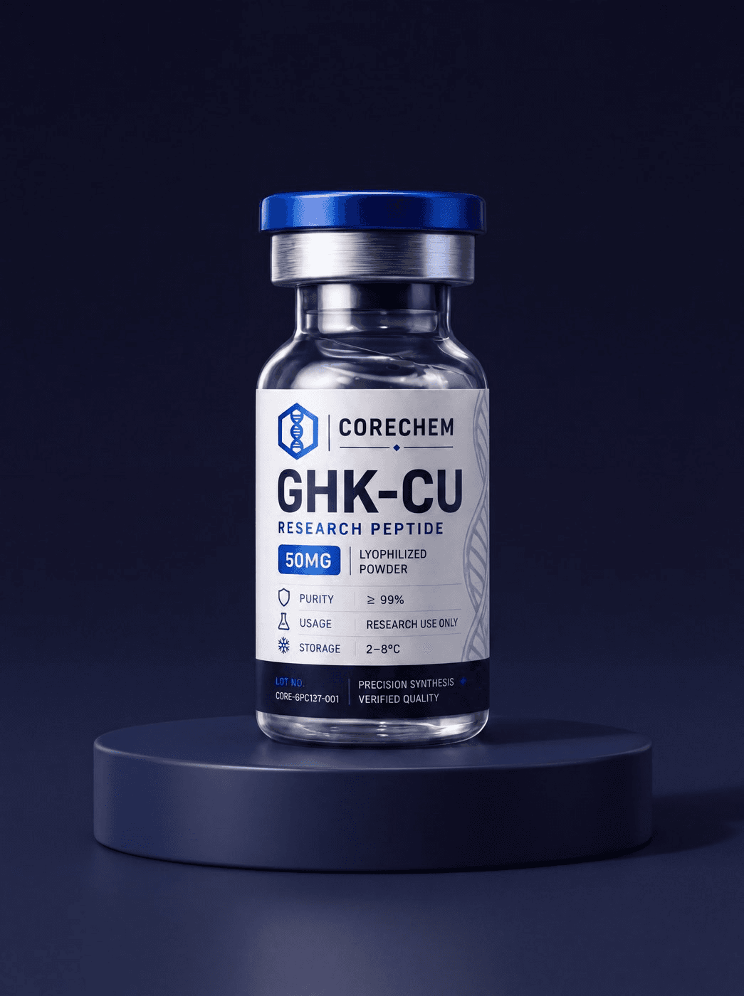 GHK-Cu Copper Peptide Analytical Reference Standard — analytical reference material for in-vitro laboratory research